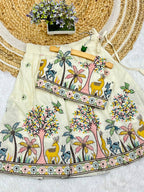 Delightful Desirable Pure Cotton Silk Lehengha Choli
