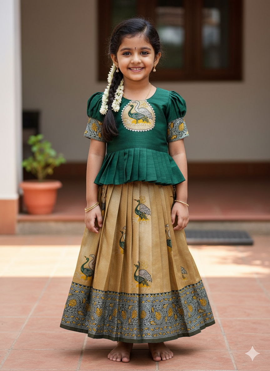 Fiesta Weaving Work Art Silk Lahenga Choli