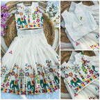 Abalone Pure Heavy Cotton  Kids Lehengha Choli