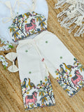 Super Hit Embroidery Work on Khadi Cotton Fabric Kids Cord-Set
