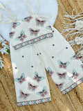 Scarlet Hot & Trending Cotton Fabric Embroidery work Cord-set