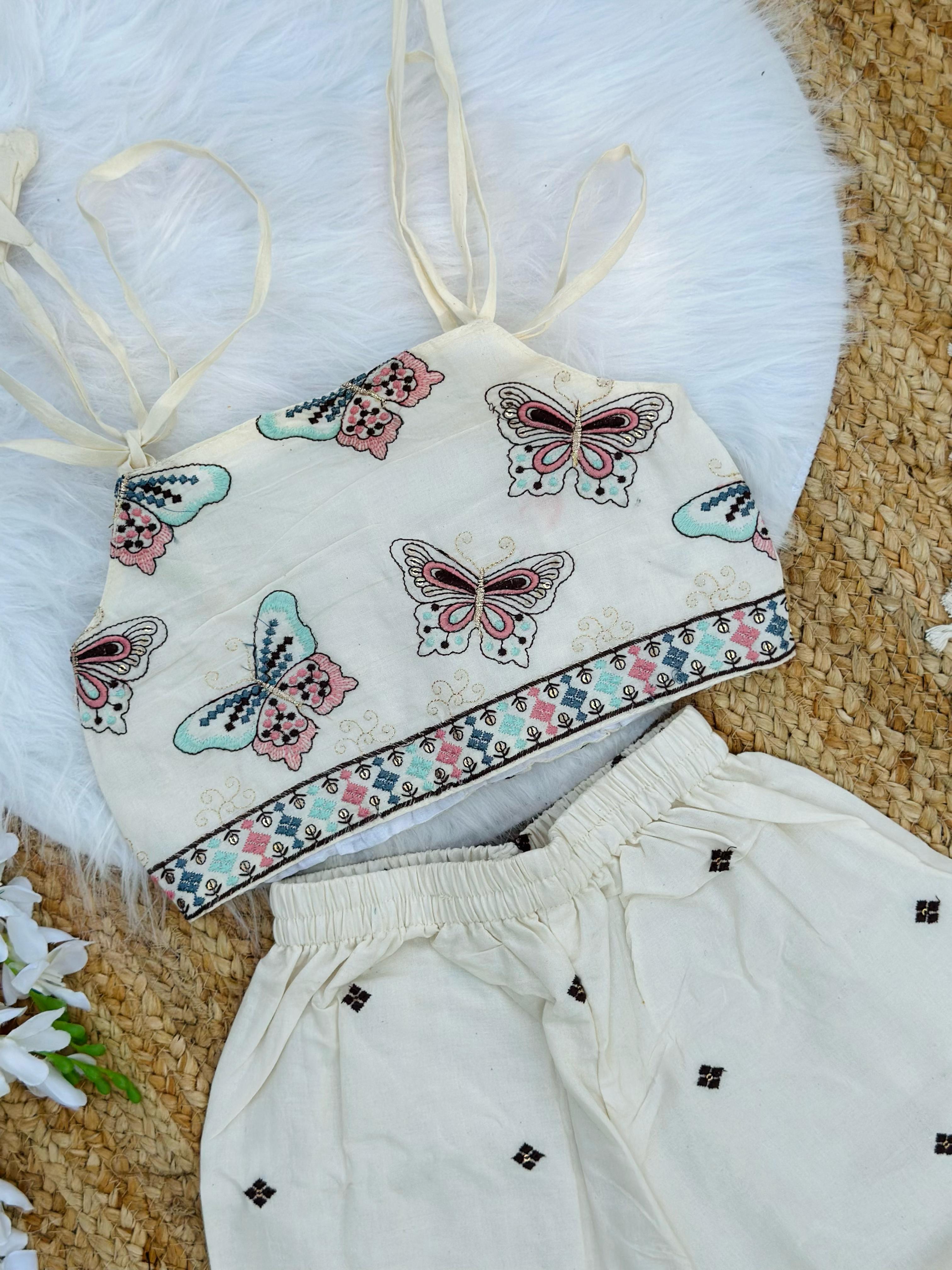Scarlet Hot & Trending Cotton Fabric Embroidery work Cord-set