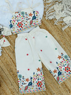 Admirable Embroidery Work on Khadi Cotton Fabric Kids Cord-Set