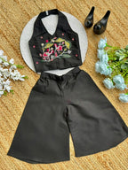 Trending Premium Pure Cotton Fabric With Hand Work Kids Cord-Set