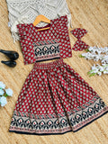 Cool Comfy Jaipuri Cotton Fabric Kids Lahenga Choli