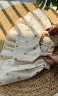 Girls Premium Cotton Ethnic Wear Set - Embroidered Crop Top with Pleated Skirt