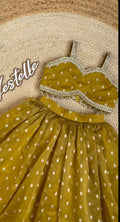 Chanderi Silk Western Yellow Skirt & Top